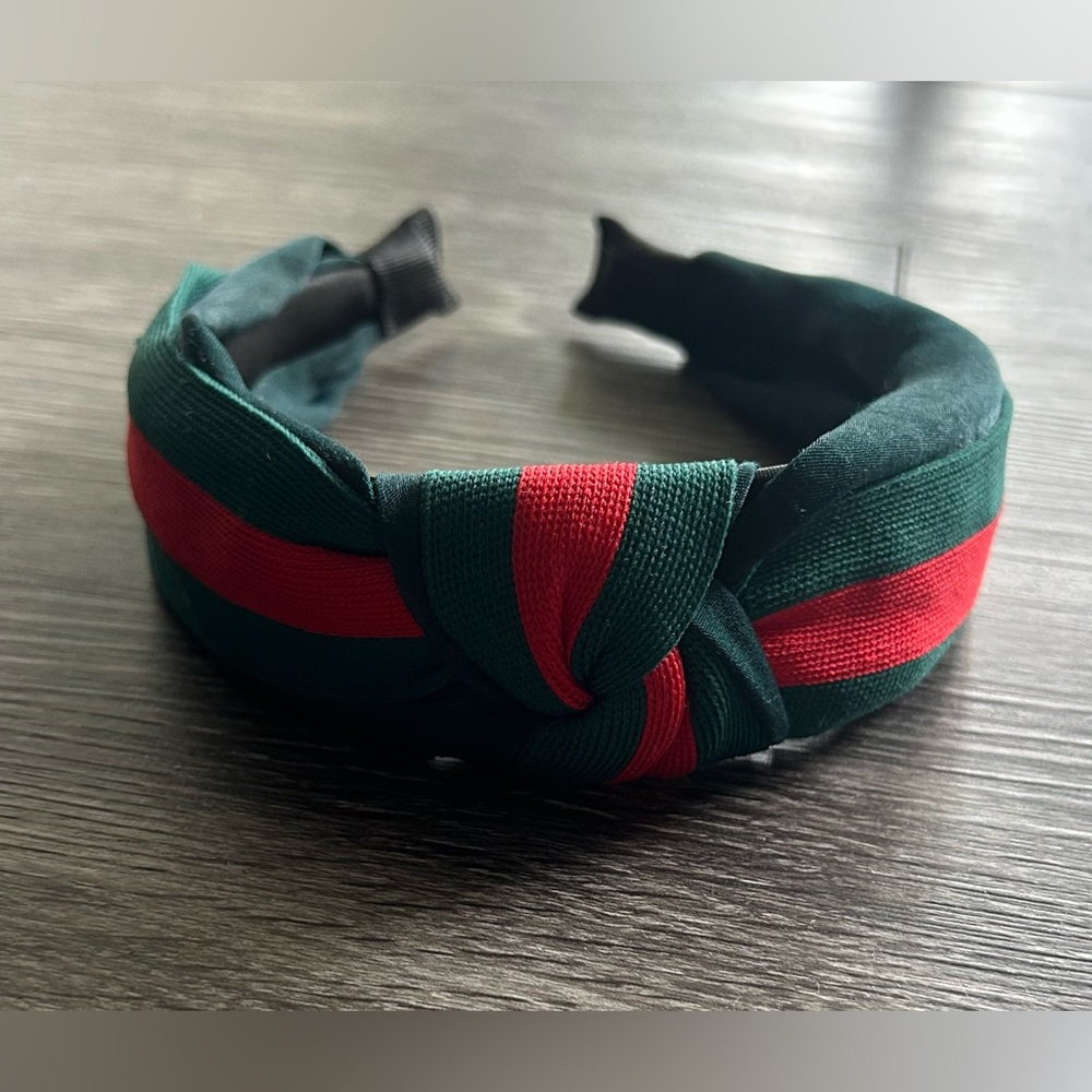 Stylish Green and Red Headband